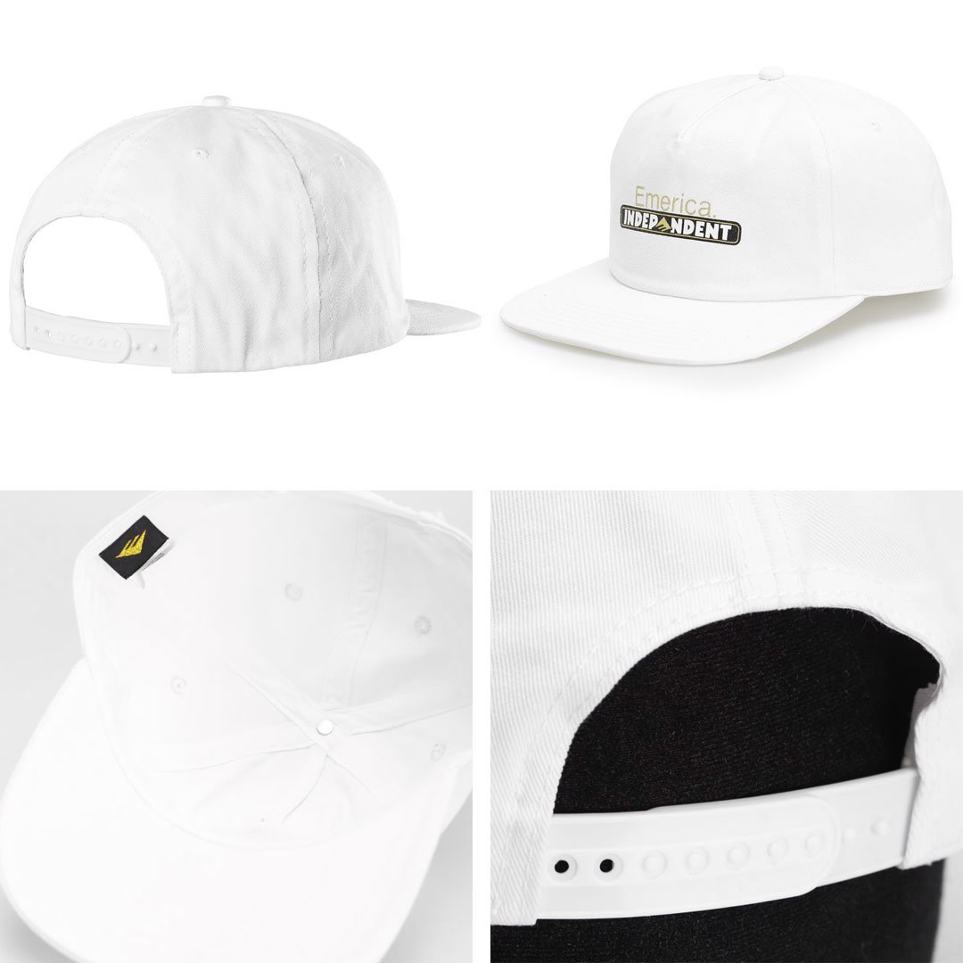 エメリカ EMERICA スケボー キャップ INDEPENDENT BAR SNAPBACK HAT