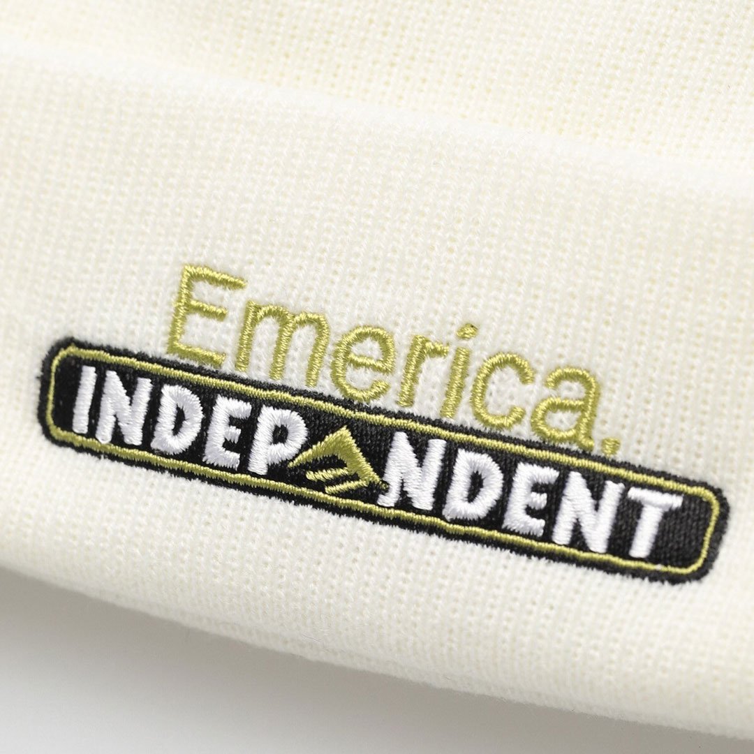 エメリカ EMERICA スケボー ニットキャップ INDEPENDENT BAR BEANIE