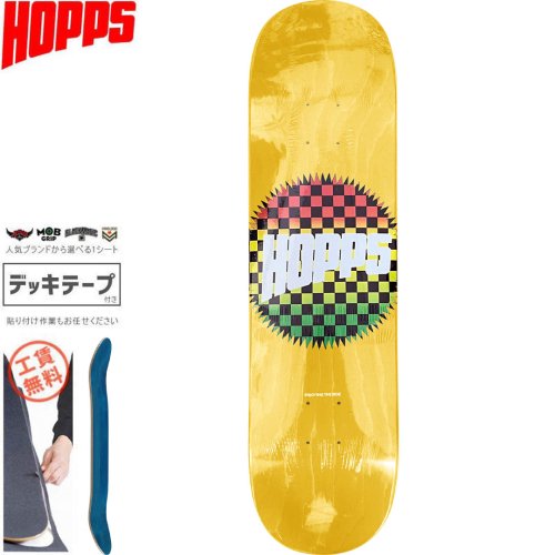 HOPPS 8.0 ホップス スケートボード デッキ NY - スケートボード