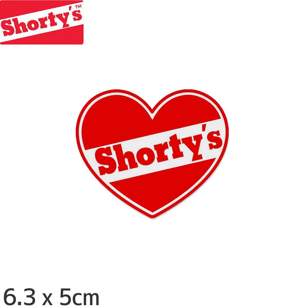 ڥ硼ƥ SHORTYS ƥåHEART LOGO STICKER 6.3 x 5cm NO29