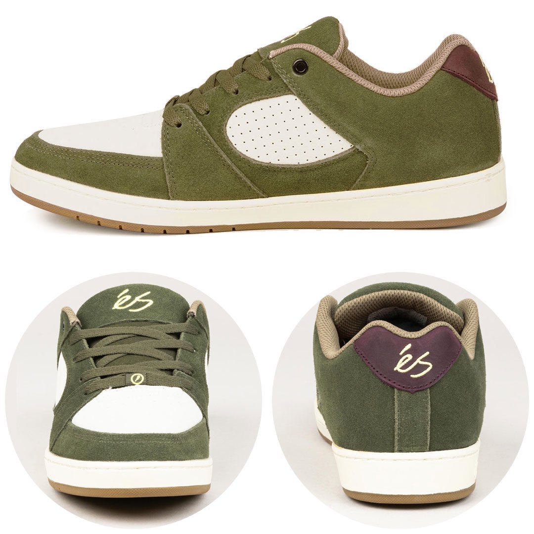 エス ES FOOTWEAR スケートシューズ スニーカー ACCEL SLIM SHOE OLIVE TAN スウェード NO149