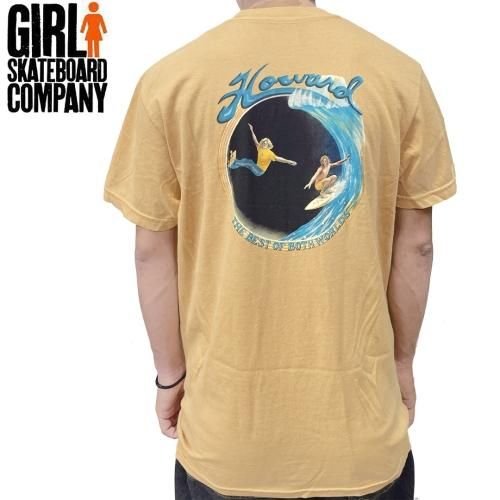 GIRL ガールスケートボード Tシャツ OG ロゴ TEE ヘザー デニム