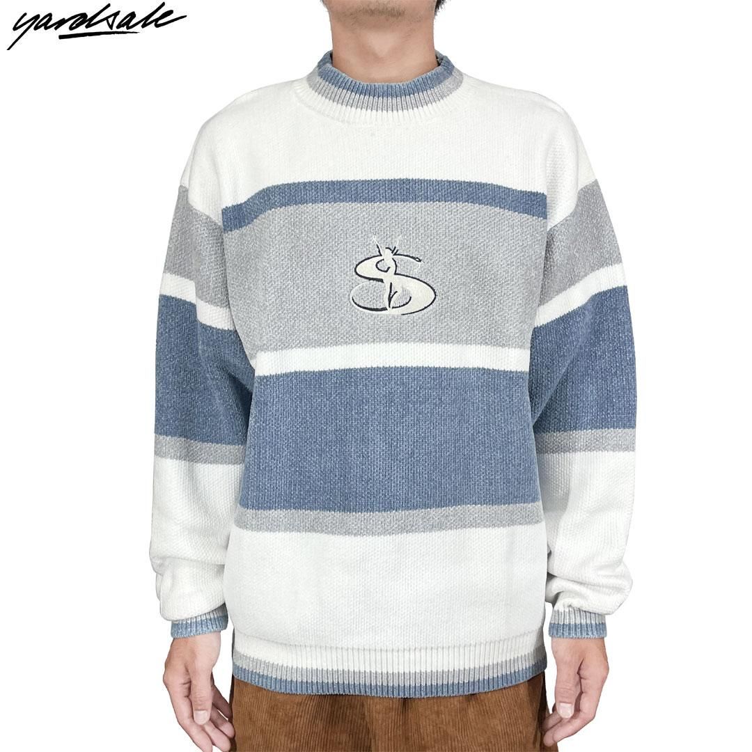 YARDSALE ヤードセール スケートボード セーター PHANTASY CHENILLE SWEATER WHITE/JADE ニットトップス  ホワイト NO3