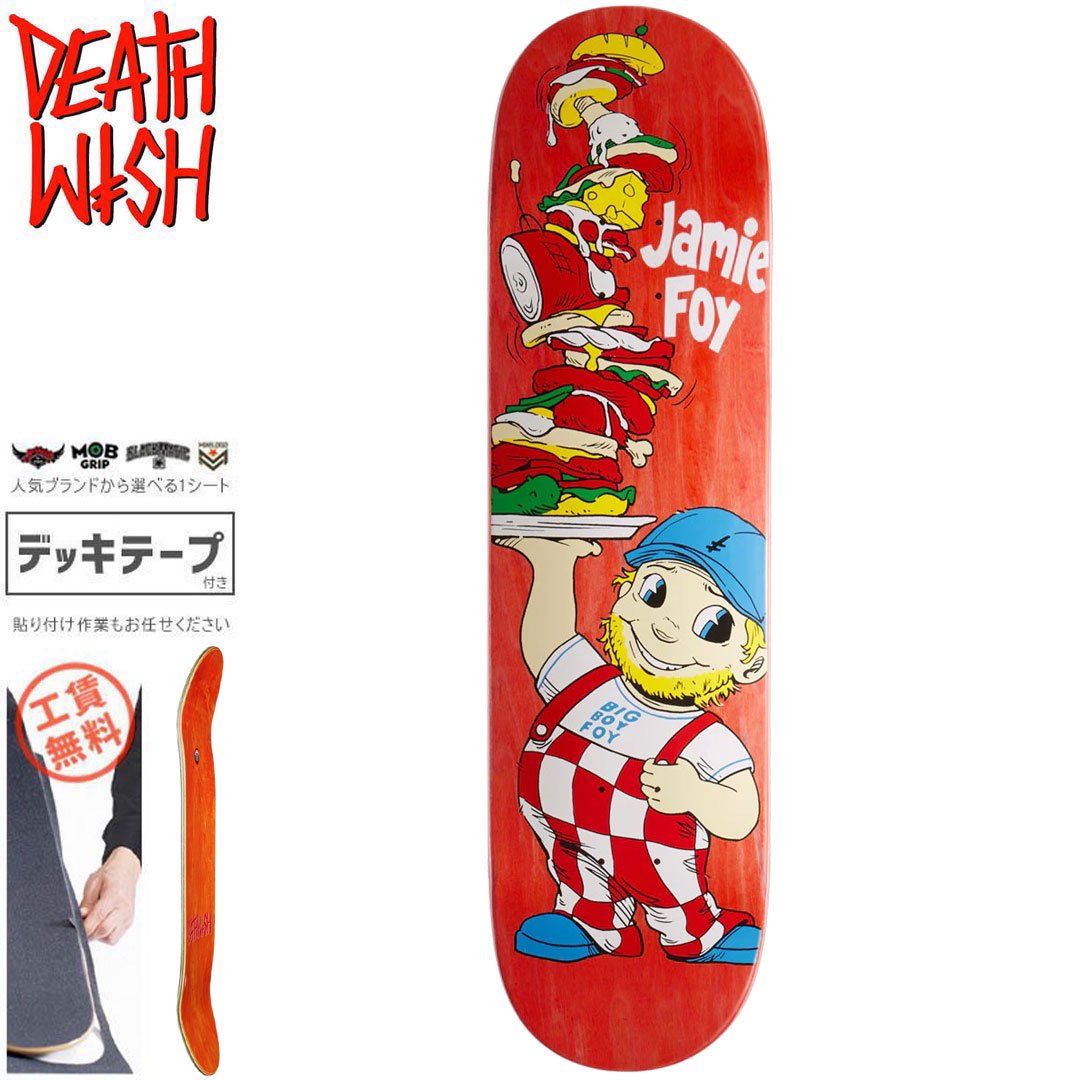 デスウィッシュ DEATH WISH スケートボード デッキ BIG BOY FOY DECK