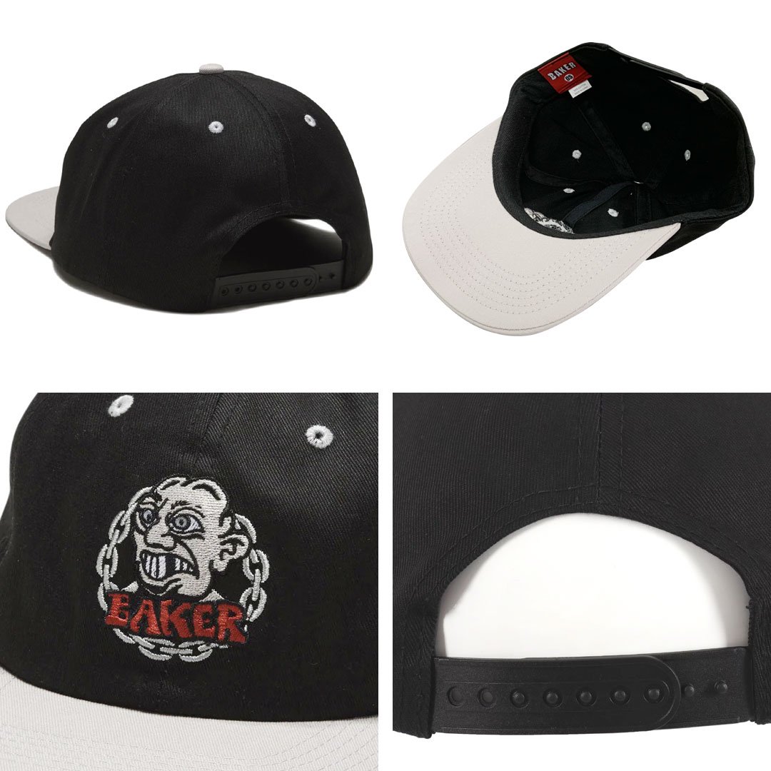 ベーカー BAKER スケートボード キャップ CHAIN SNAPBACK HAT ブラック