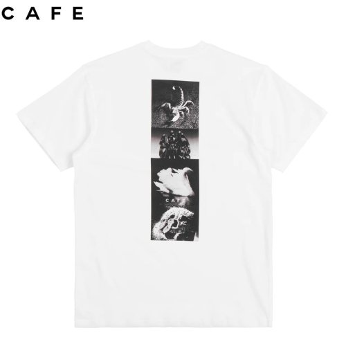 【SKATEBOARD CAFE カフェ スケートボード Tシャツ】SWAN TEE ホワイト NO1
