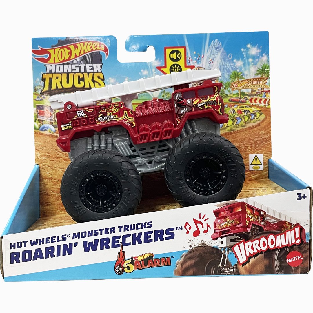 ホットウィール HOT WHEELS USAモデル MONSTER TRUCKS ROARIN WRECKERS 5-ALARM モンスタートラック  1:43 メタル NO07