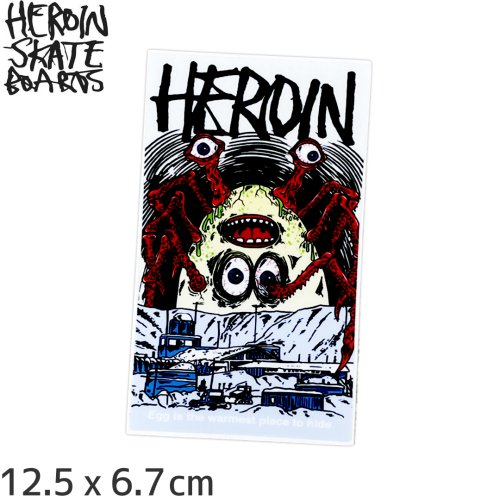 ڥإ HEROIN ܡ ƥåHAUNTED HOUS STICKER #1 12.5 x 6.7cm NO61
