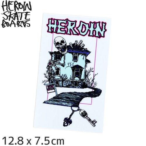 ڥإ HEROIN ܡ ƥåHAUNTED HOUS STICKER #4 12.8 x 7.5cm NO64
