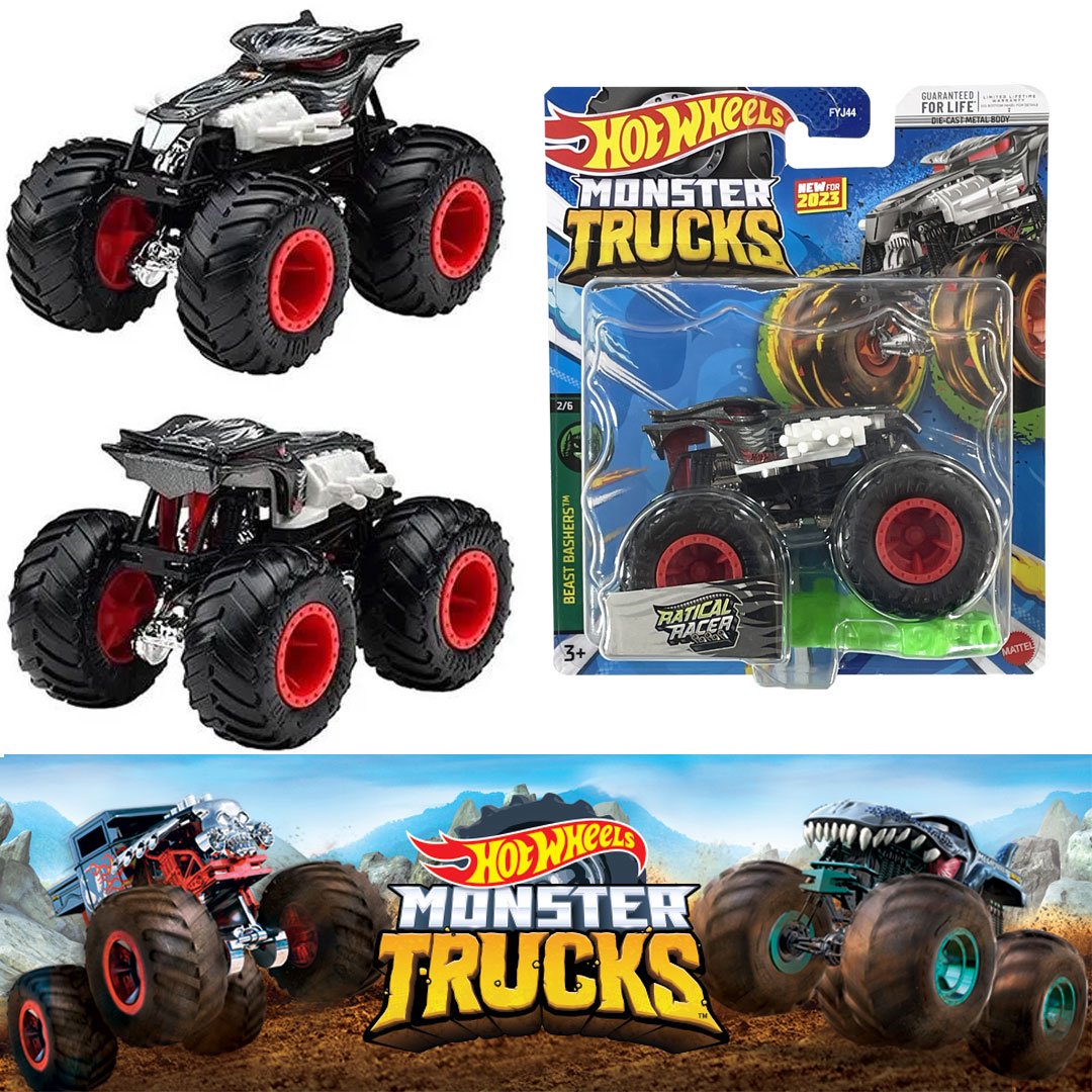 ホットウィール HOT WHEELS USAモデル MONSTER TRUCKS RATICAL RACER モンスタートラック1:64 NO27