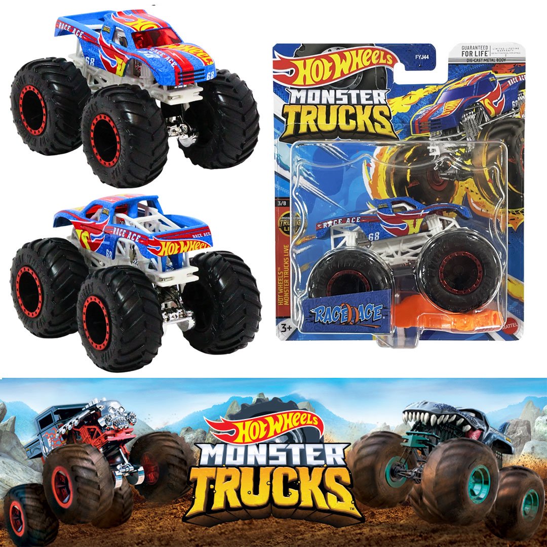 ホットウィール HOT WHEELS USAモデル MONSTER TRUCKS RACE ACEモンスタートラック1:64 NO31