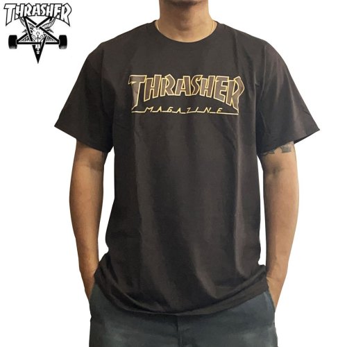 スラッシャー THRASHER スケボー Tシャツ USA企画 SKATE MAG TEE ネイビーブルー NO153