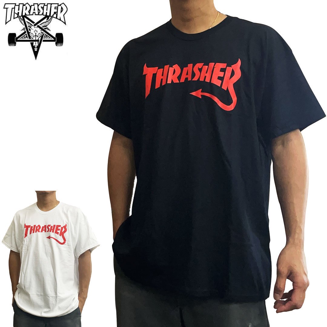 スラッシャー THRASHER スケボー Tシャツ USA企画 DIABLO TEE