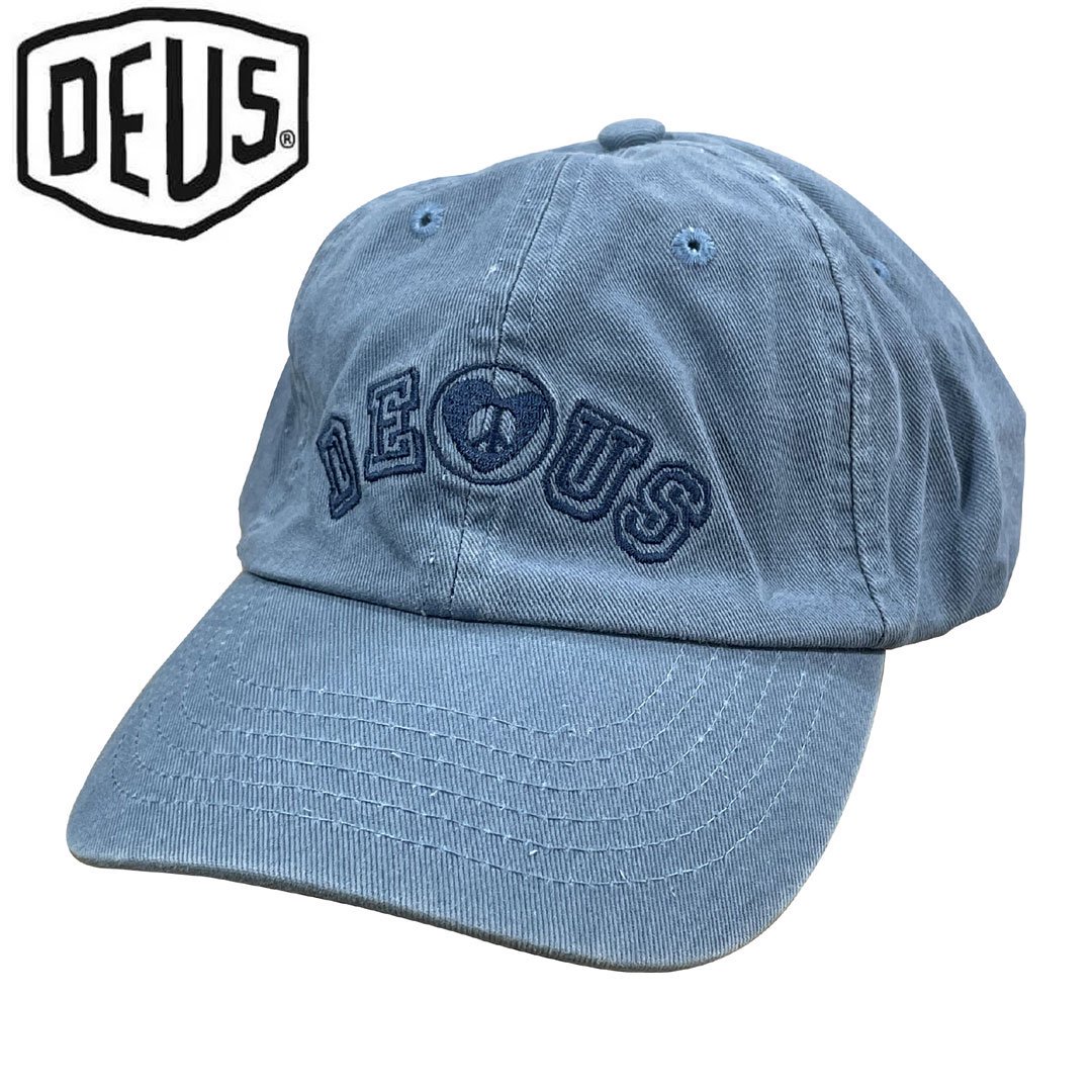 DEUS EX MACHINA デウスバイク サーフ キャップ 帽子 USA正規品 ACTIVE DAD CAP ブルーヘブン NO36