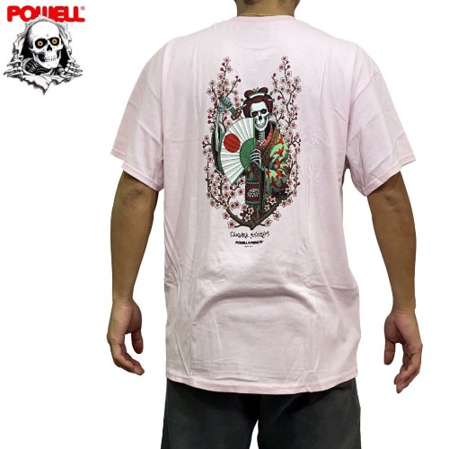 パウエル POWELL スケボー Tシャツ SKATE SKELETON TEE レッド