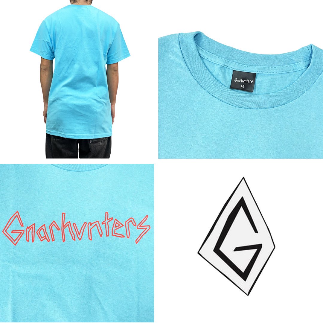 GNARHUNTERS ナーハンターズ スケボー Tシャツ CLASSIC BLU TEE ブルー