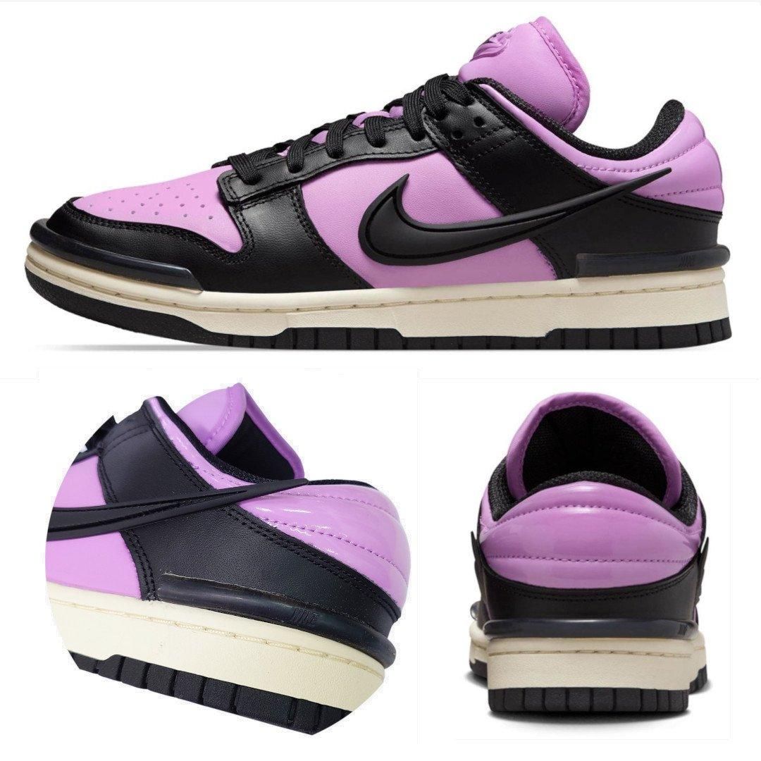 Nike Dunk ブラック/パープル スニーカー 1/2発売｜Nike Dunk High 