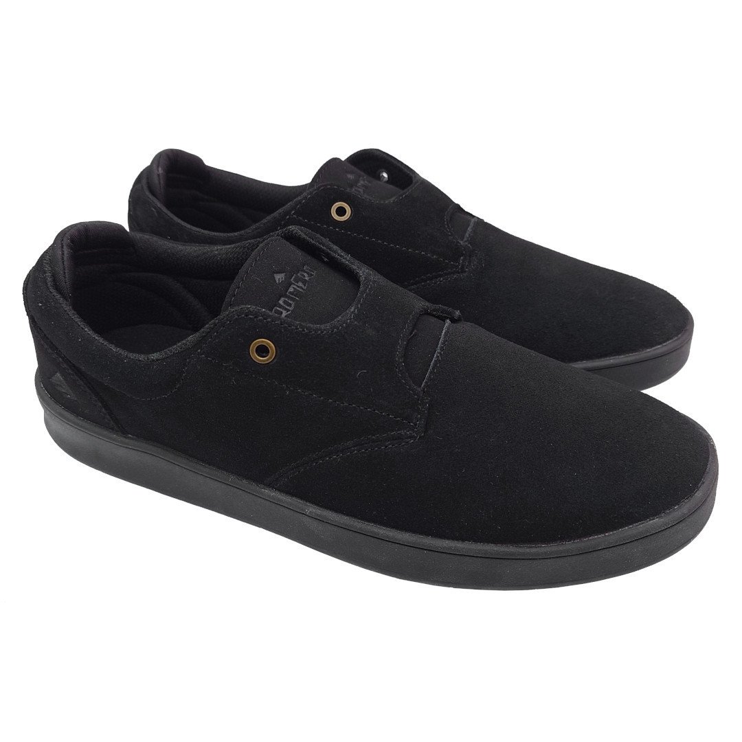 エメリカ EMERICA スケート シューズ WINO G6 SLIP-ON x INDEPENDENT SHOES スウェード BLACK/WHITE  NO222