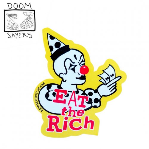 DOOMSAYERS ɥॻ䡼 ܡ ƥåEAT THE RICH STICKER10cmx8.2cmNO05