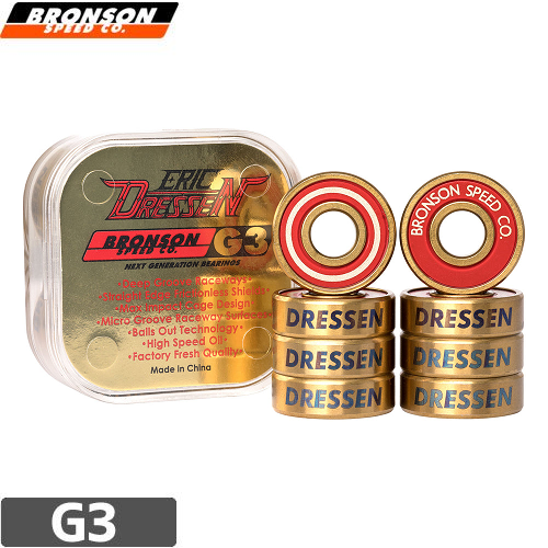 BRONSON ブロンソン スケボー ベアリング ERIC DRESSEN PRO G3 BRONSON ブロンソン スケボー ベアリング ERIC DRESSEN PRO G3