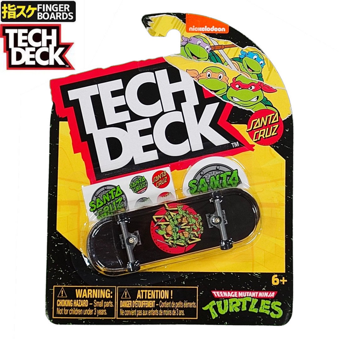 TECH DECK إ ե󥬡ܡɡ101mm 1PAC ƥåǥå SANTA CRUZ 󥿥롼 x NINJA TURTLES NO135