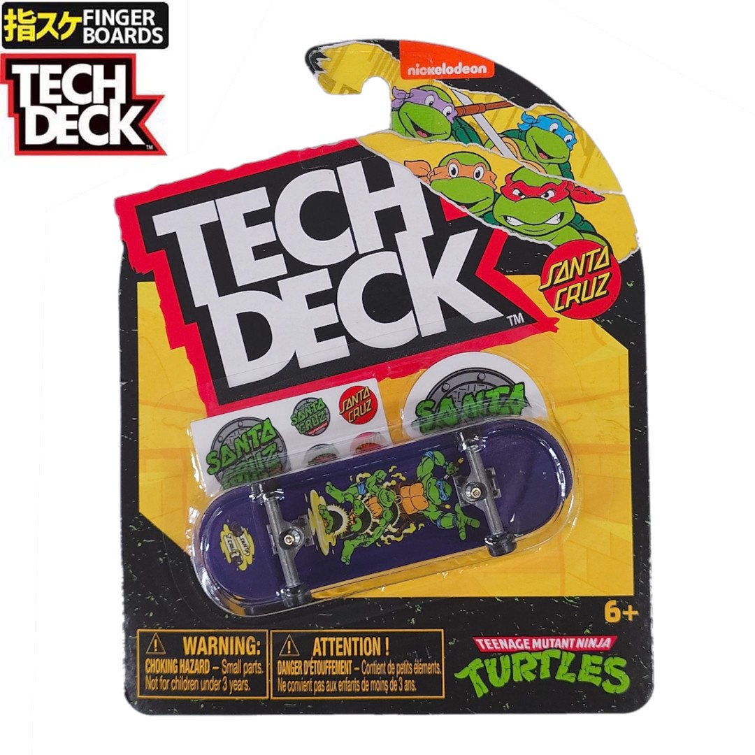 TECH DECK إ ե󥬡ܡɡ101mm 1PAC ƥåǥå SANTA CRUZ 󥿥롼 x NINJA TURTLES NO136