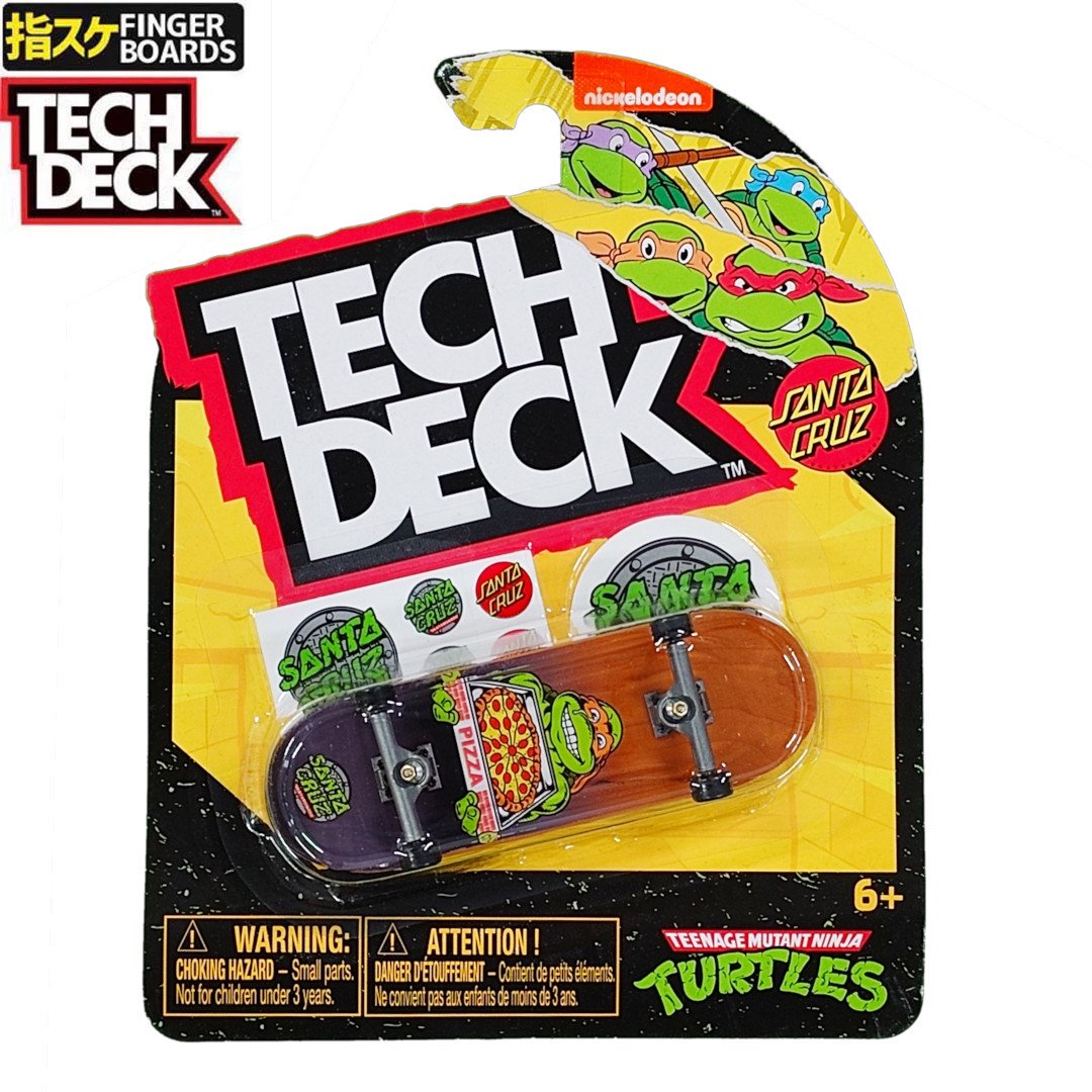 TECH DECK إ ե󥬡ܡɡ101mm 1PAC ƥåǥå SANTA CRUZ 󥿥롼 x NINJA TURTLES NO137