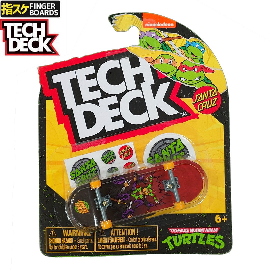 TECH DECK إ ե󥬡ܡɡ101mm 1PAC ƥåǥå SANTA CRUZ 󥿥롼 x NINJA TURTLES NO138