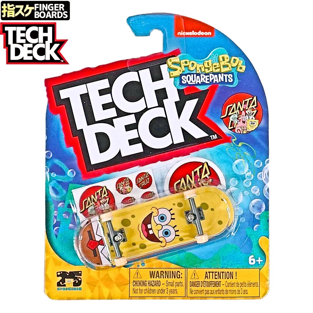 TECH DECK إ ե󥬡ܡɡ101mm 1PAC ƥåǥå SANTA CRUZ 󥿥롼 x SPONGEBOB NO140