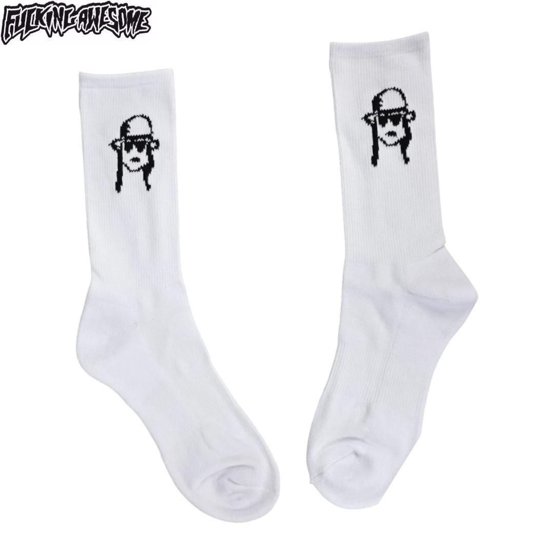 【FUCKING AWESOME ファッキンオーサム ソックス】DILL DRAWING SOCKS【ホワイト】NO12