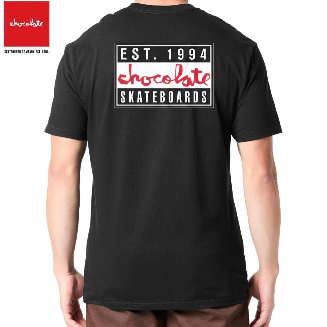 【チョコレート CHOCOLATE スケートボード Tシャツ】ADVISORY SS TEE ブラック NO196