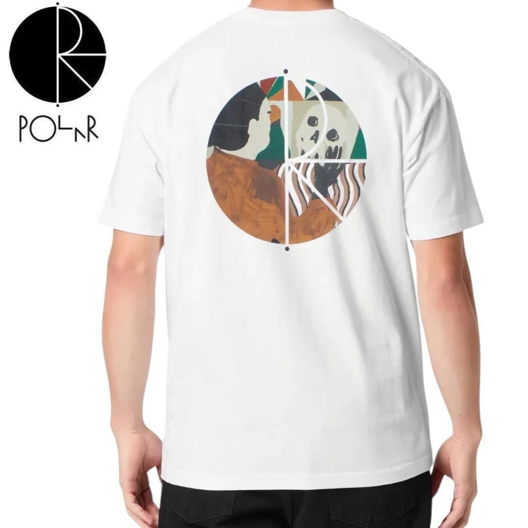 【POLAR ポーラー スケボー Tシャツ】IT WILL PASS FILL LOGO TEE【ホワイト】NO53