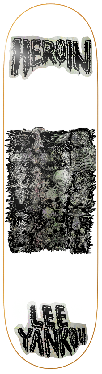 【デッキテーププレゼント】
ヘロイン HEROIN スケボー スケートボード デッキ 板 LY Allegory of Fear Deck 8.25 x 31.7