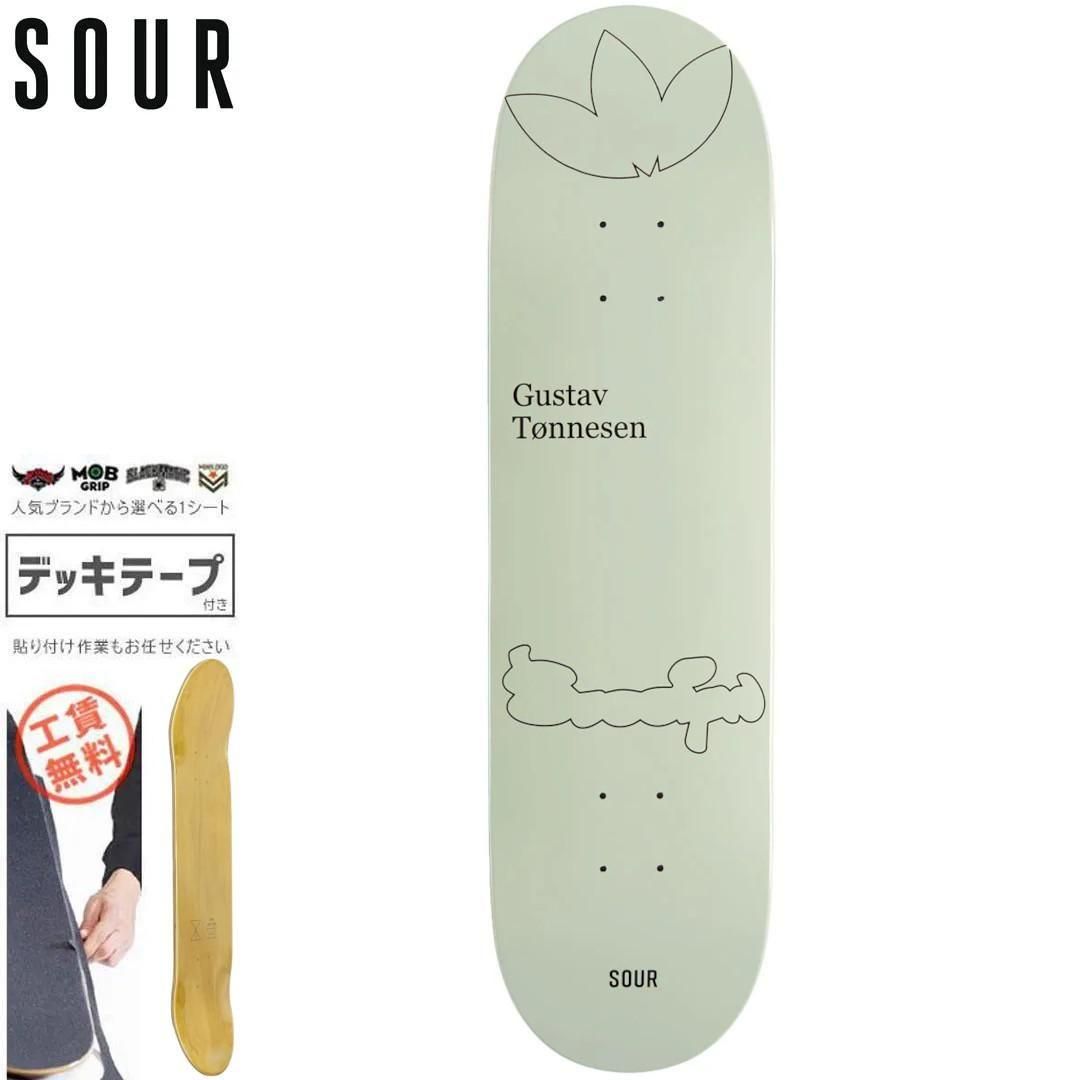【SOUR SOLUTION サワーソリューション スケートボード デッキ】GUSTAV STICKERS DECK【8.25インチ】NO13