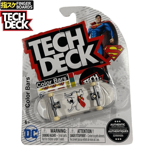 【TECH DECK 指スケ フィンガーボード】101mm 1PAC テックデッキ COLOR BARS × DC COMIC カラーバーズ NO04