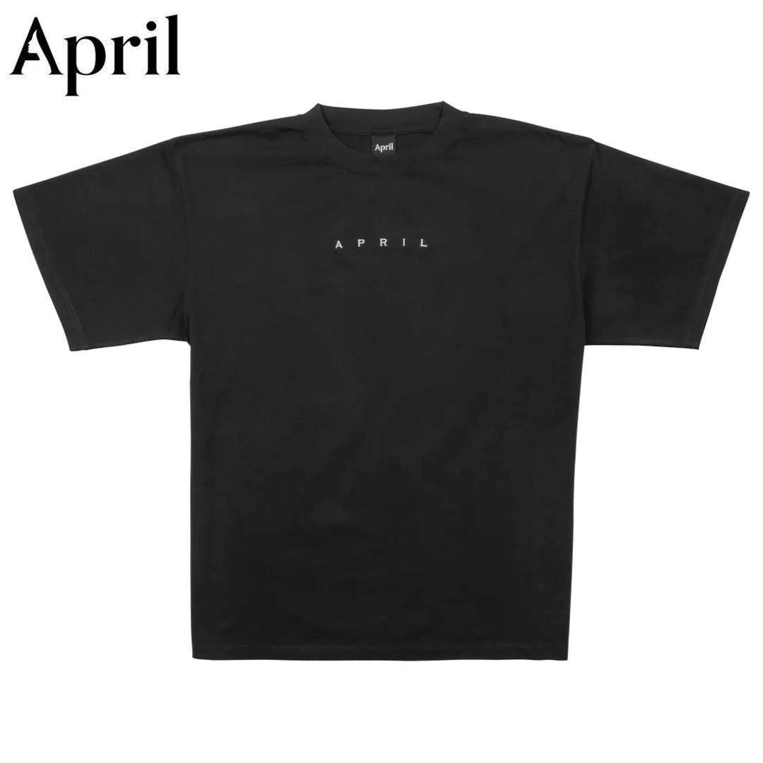 【APRIL SKATEBOARDS エイプリル スケートボード Tシャツ】EMB TEE 【ブラック】 NO05