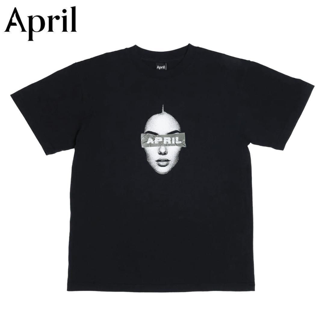 【APRIL SKATEBOARDS エイプリル スケートボード Tシャツ】DUCT TEE 【ブラック】 NO06