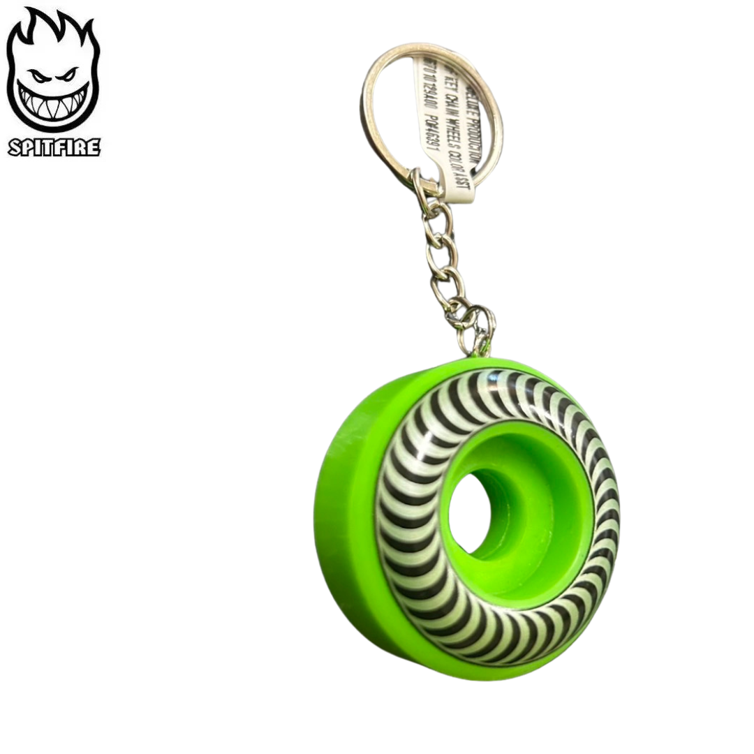 スピットファイアー KEYCHAIN | 蛍光42MM - 南国スケボー