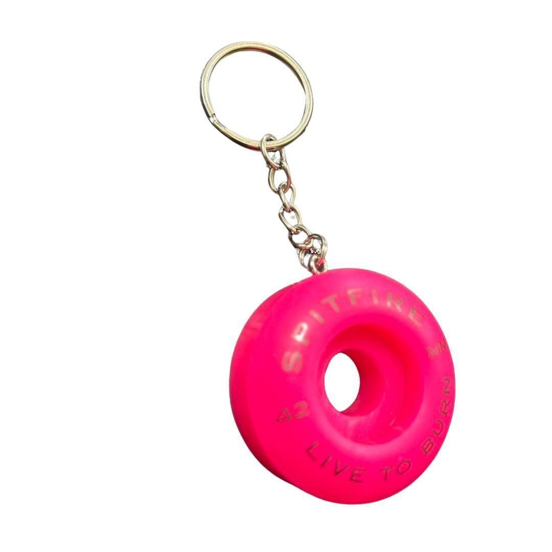スピットファイアー KEYCHAIN | 蛍光42MM - 南国スケボー