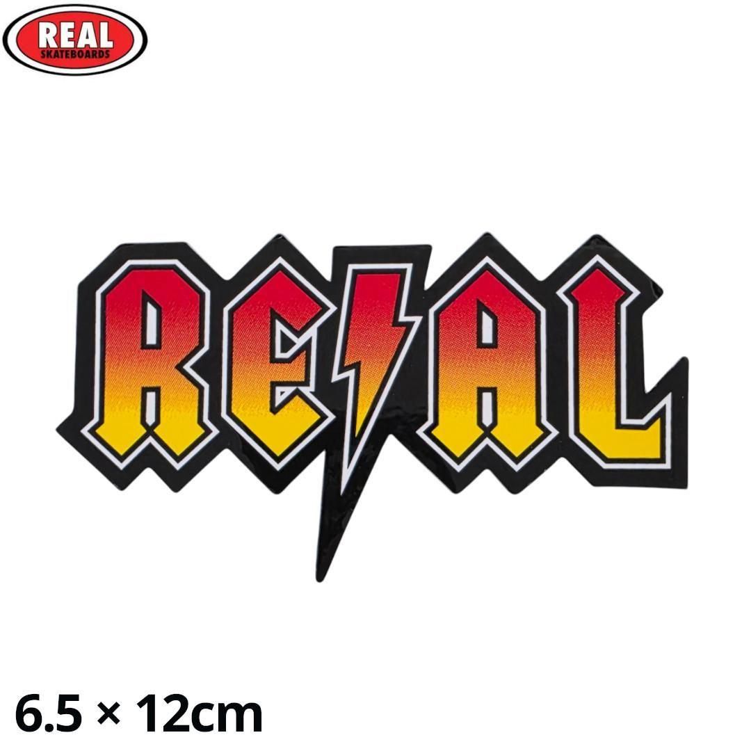 リアル REAL SKATEBOARD スケボー ステッカー LOGO STICKER 4.7