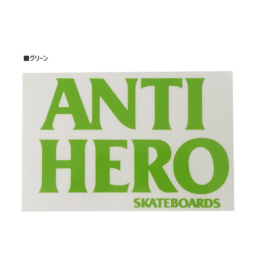 アンタイヒーロー ANTIHERO スケボー ステッカー BLACK HERO 3色 11.1cm x 16.5cm NO3