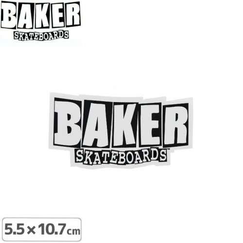 【ベーカー BAKER SKATEBOARD スケボー ステッカー】LOGO【5.5cm × 10.7cm】NO07