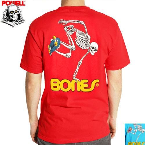パウエル POWELL スケボー Tシャツ TUCKING SKELETON TEE