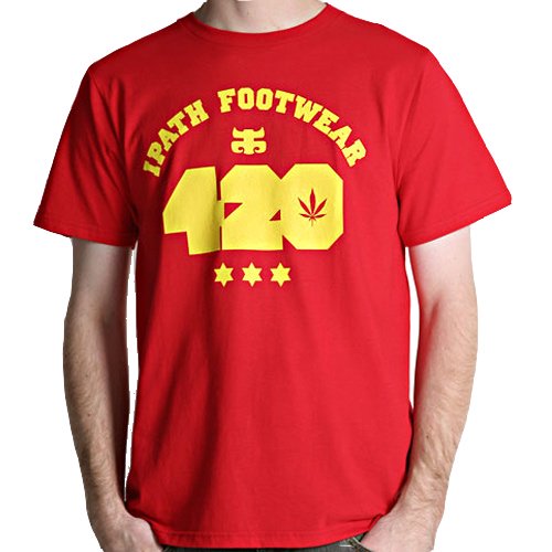 【アイパス I-PATH スケボー Tシャツ】World Cup 420【レッド】NO14