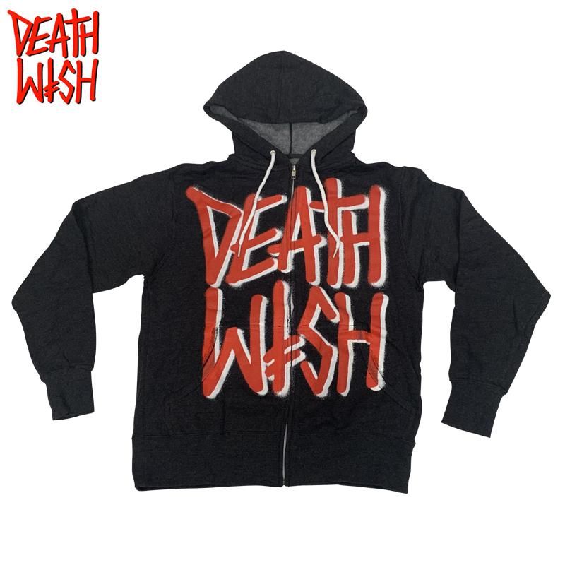 デスウィッシュ DEATH WISH スケボー パーカー DEATHSTACK HOOD ZIP