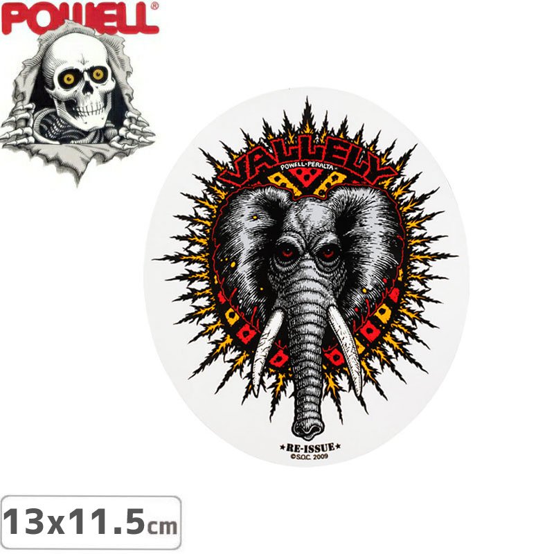 ڥѥ POWELL ܡ ƥåMIKE VALLELY ELEPHANT STICKER13.0cm x 11.5cmNO4