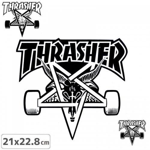 THRASHER スラッシャー(ステッカー) - 南国スケボーショップ砂辺