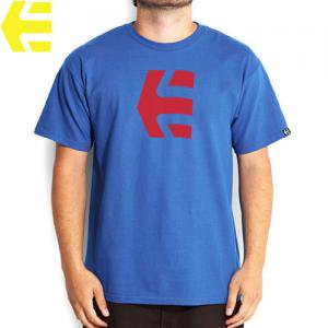 【SALE!  エトニーズ ETNIES スケボー Tシャツ】ICON 10 T-SHIRS【ロイヤル ブルー】NO23