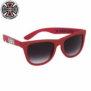 ڥǥڥǥ INDEPENDENT 󥰥饹Sunglasses Matte Red OS Unisexڥå x ֥åNo10