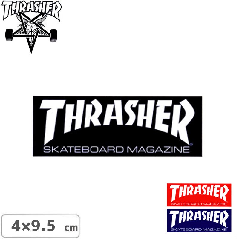 ڥå㡼 THRASHER ܡ ƥåUSAǥ SKATEMAGAZINE LOGO SKATEMAG LOGO3ۡ4cm x 9.5cmNO59
